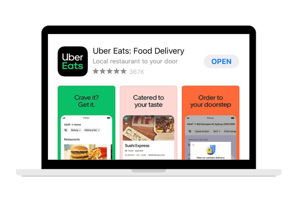 Download the delivery app on Apple App Store or Google Play store.